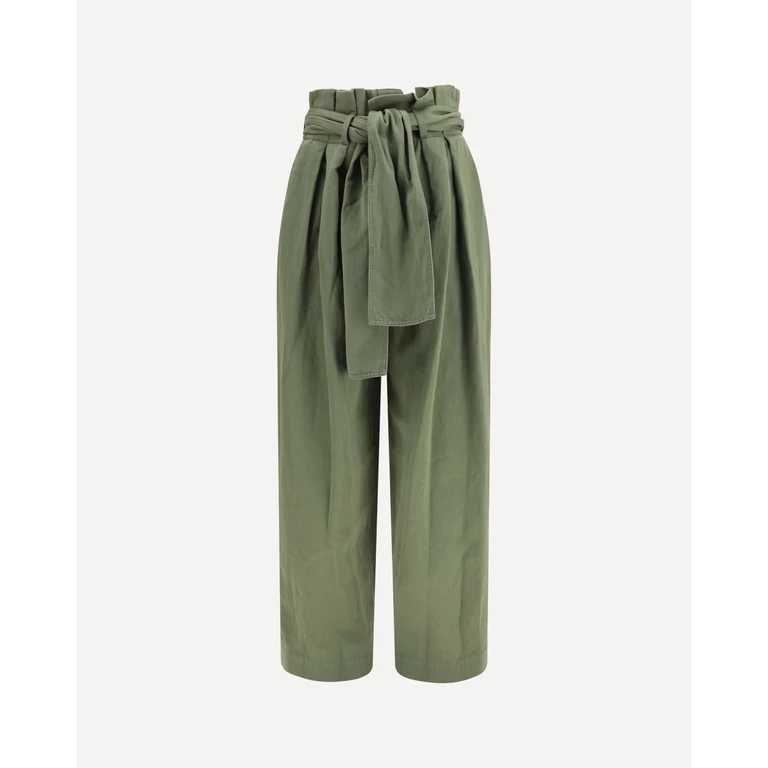BALMAIN High-waisted serge Pants Female 40