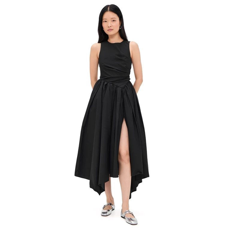 MSGM Sleeveless Maxi Dress Black 42
