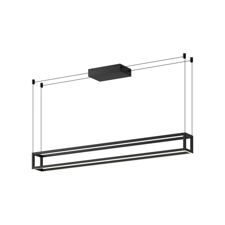Black LED Linear Pendant from the Plaza Collection