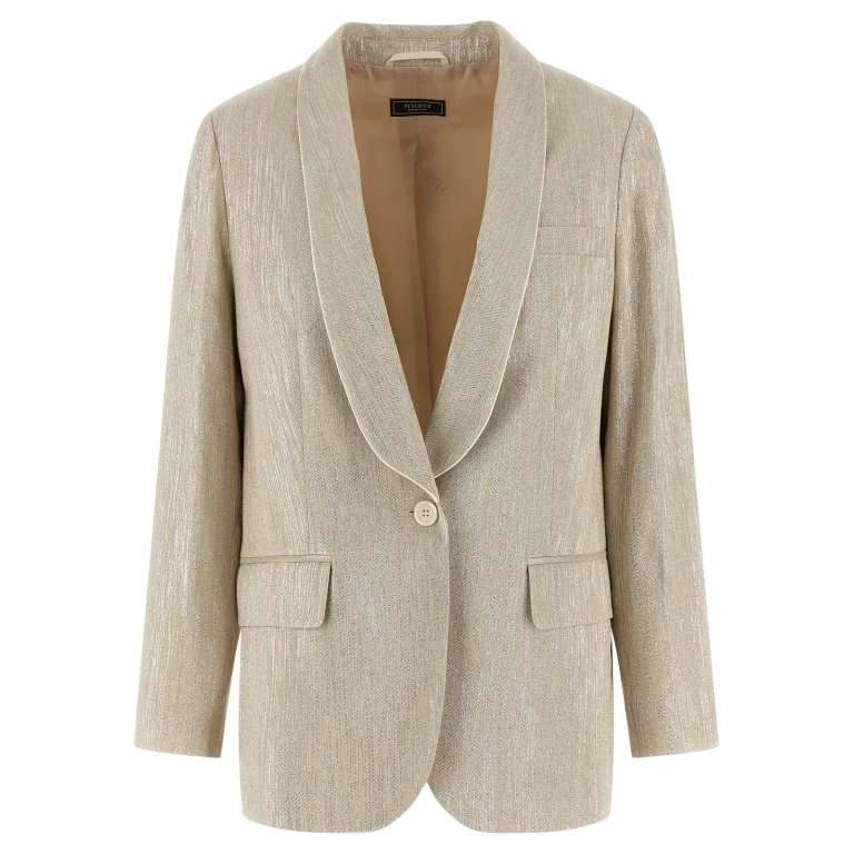 Peserico Lamé Thread Blazer