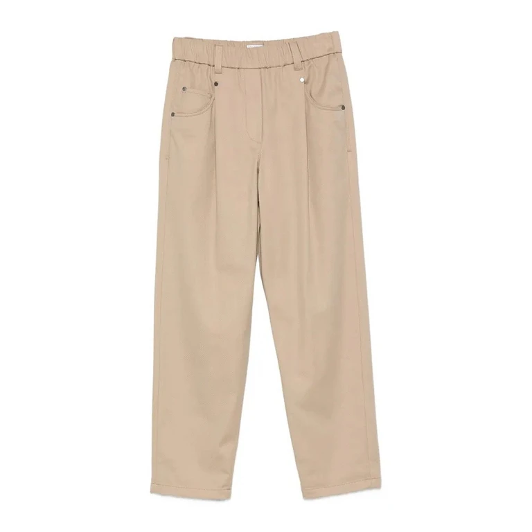 Brunello Cucinelli Pantalons Décontractés - Beige