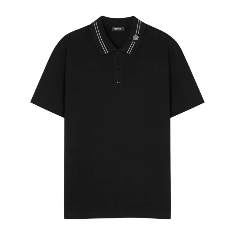 Versace Medusa-embroidered Polo Shirt