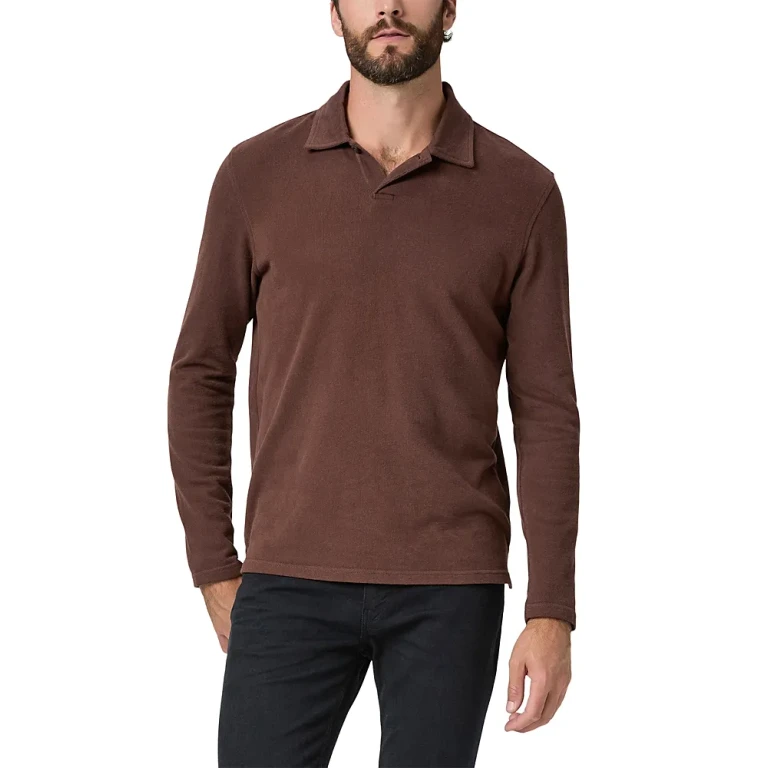 Paige Hammond Cotton Long Sleeve Polo Shirt