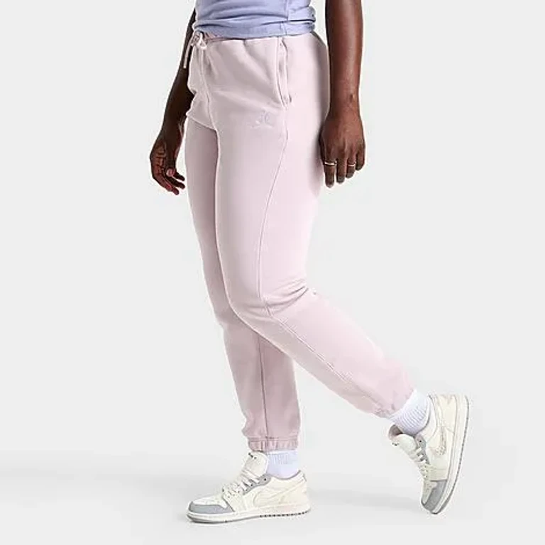 Jordan Women's Brooklyn Fleece Pants in Particle Rose/White Size: XS