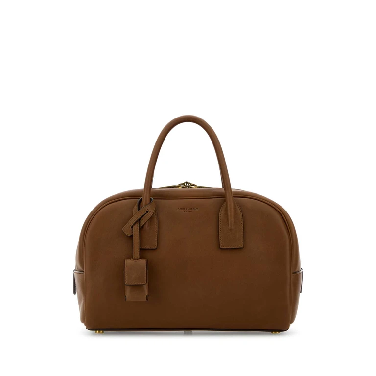 Saint Laurent Caramel Leather Handbag Toastedbrown Borse A Mano - Women
