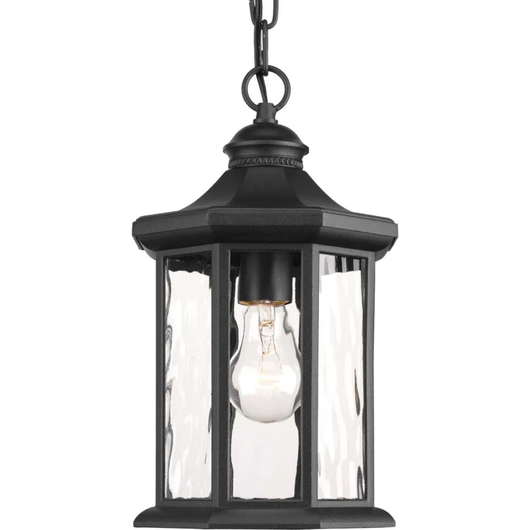 Black One Light Hanging Lantern from the Edition Collection