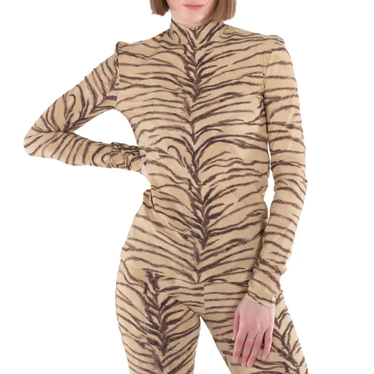 Stella McCartney Long-Sleeved Tiger Printed Top