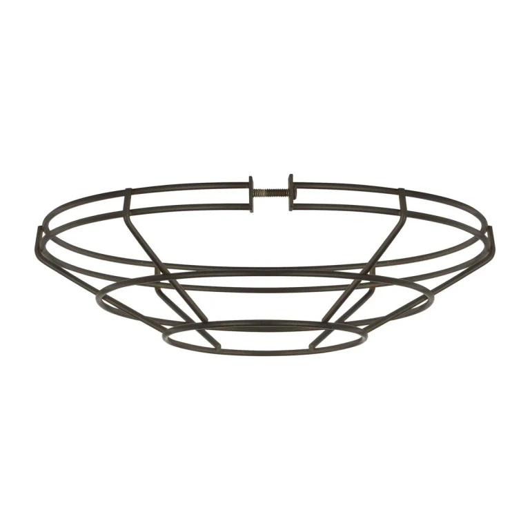 Visual Comfort Studio Barn Light Small Cage in Antique Bronze