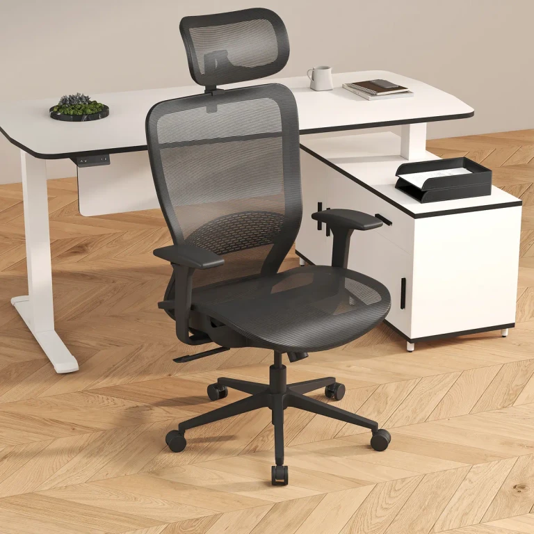 Ergonomic Adjustable High Back Office Desk Chair Mesh Comfy Office Chair in Black