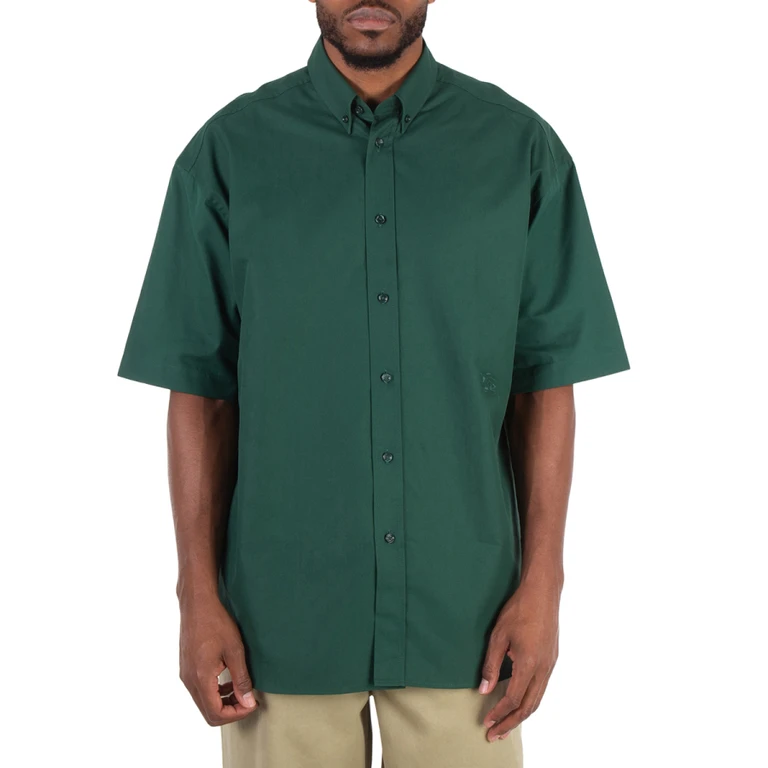 Burberry Cotton Oxford EKD-Logo Embroidered Shirt