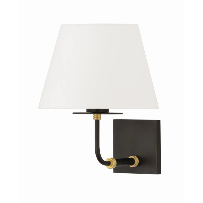 Aged Brass Wall Sconce from the Crown Heights Collection
