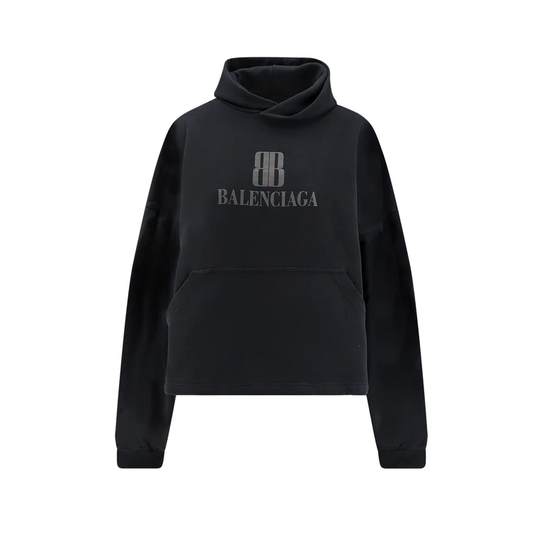 Balenciaga Cropped Cotton Sweatshirt