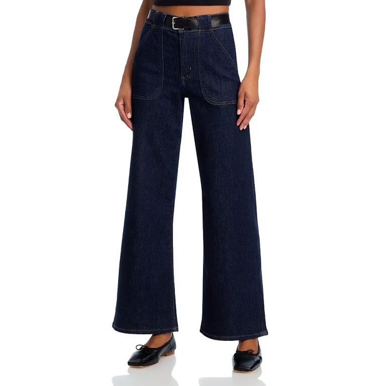 Frame High Rise Modern Pocket Jeans in Rinse