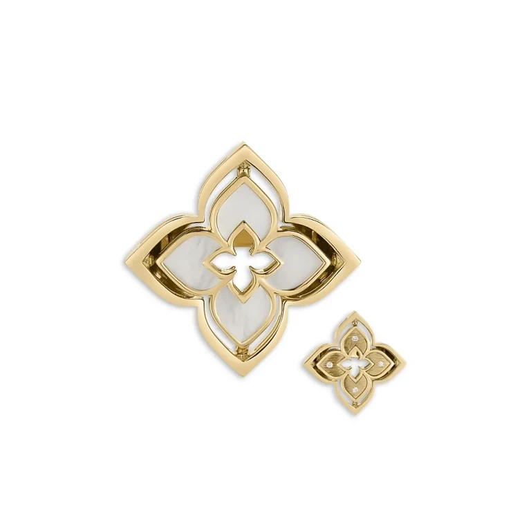 Roberto Coin 18K Yellow Gold Venetian Princess Pirouette Mother of Pearl Ring