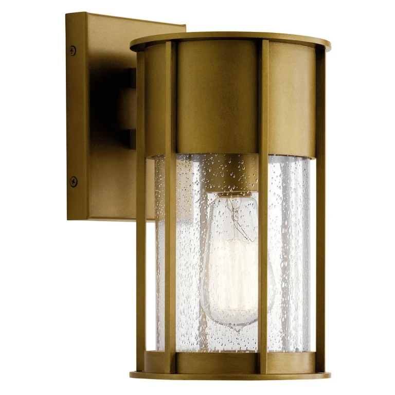Camillo 11" Outdoor Light in Natural Brass