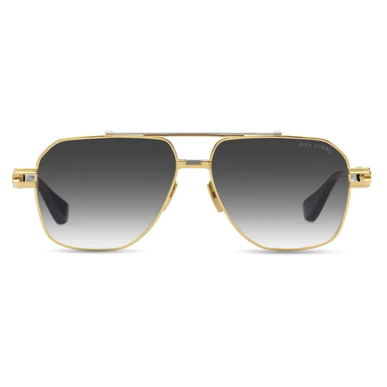 Dita Kudru - Yellow Gold / Antique Silver Sunglasses