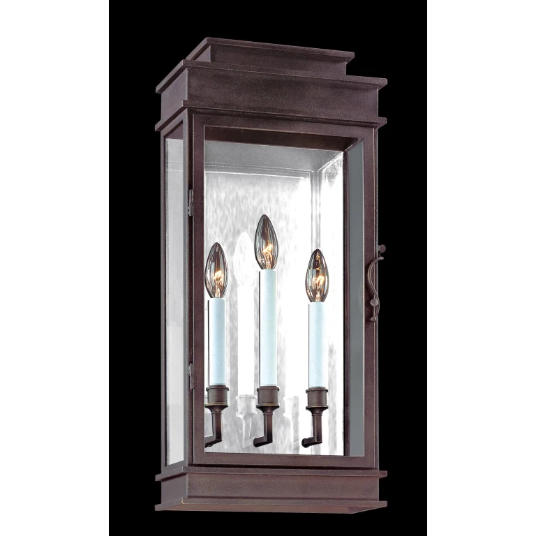 Troy Vintage 3-Light 24" Outdoor Wall Light in Vintage Bronze