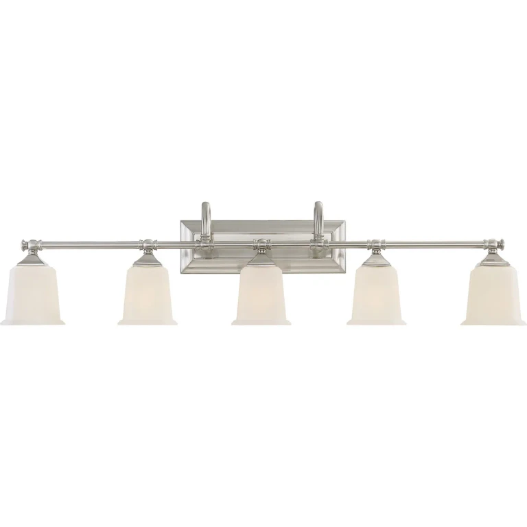 Nicholas 5-Light Bathroom Vanity Light in Brushed Nickel