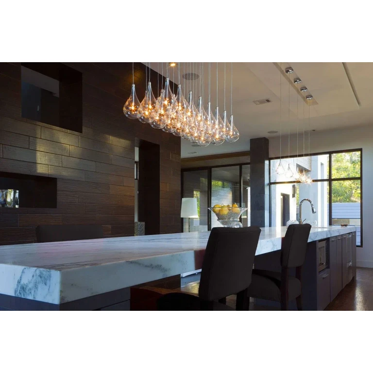 ET2 Larmes 24-Light Xenon Pendant, Polished Chrome