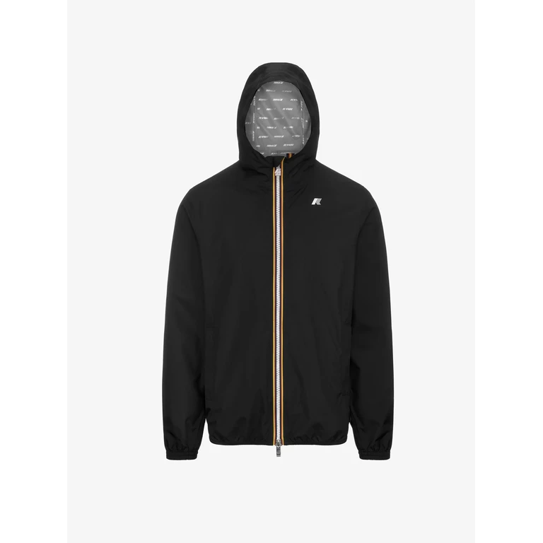 Kway Jack Stretch Dot Black Polyester Jacket - Men