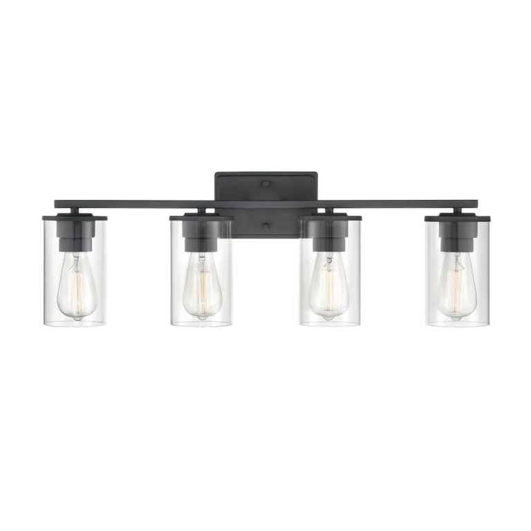 Millennium Verlana 4-Light Bathroom Vanity Light in Matte Black