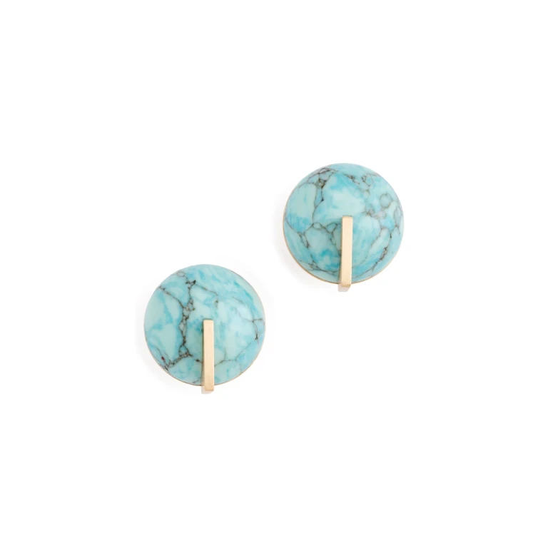 Cult Gaia Una Earrings Ibiza Turquoise One Size