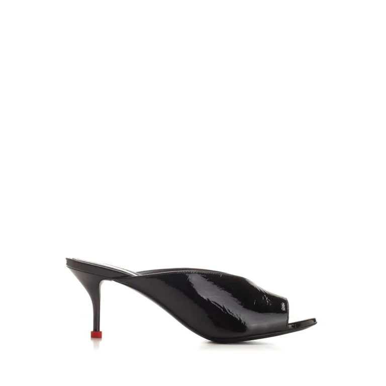 Alexander McQueen Lacquered Leather Mules