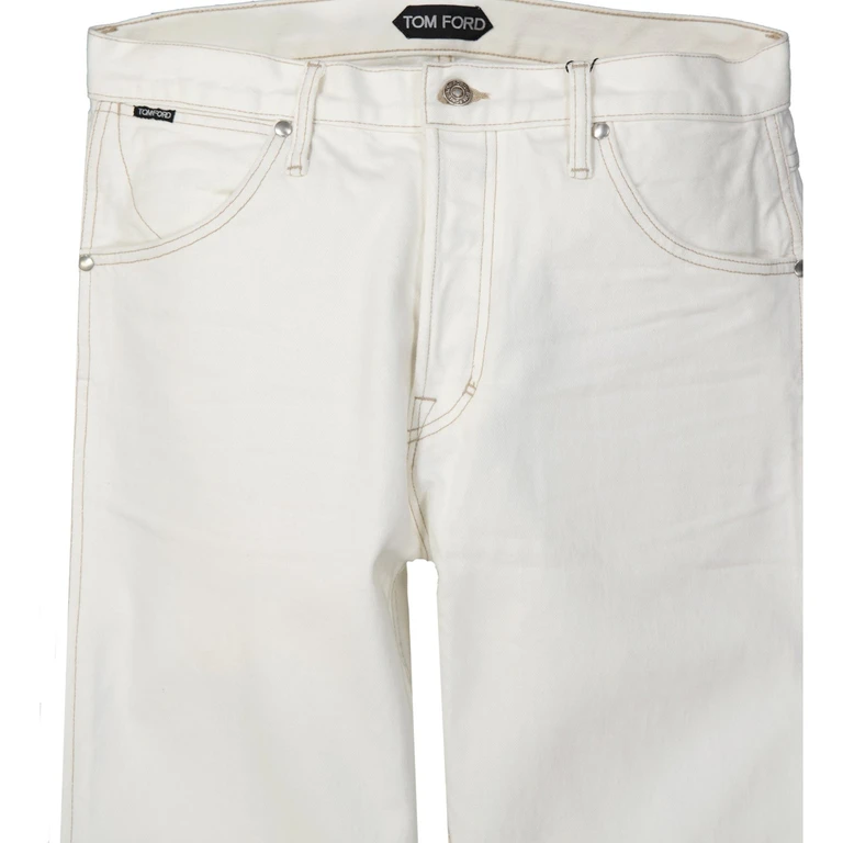 Tom Ford Denim Jeans White Cotton - Men