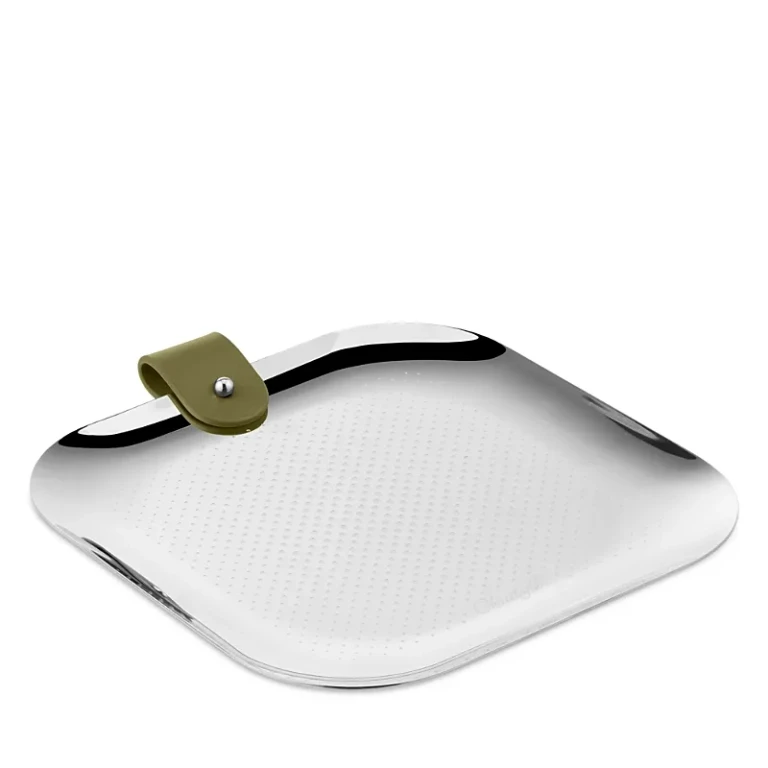 Christofle Club Trinket Tray with Leather Detail