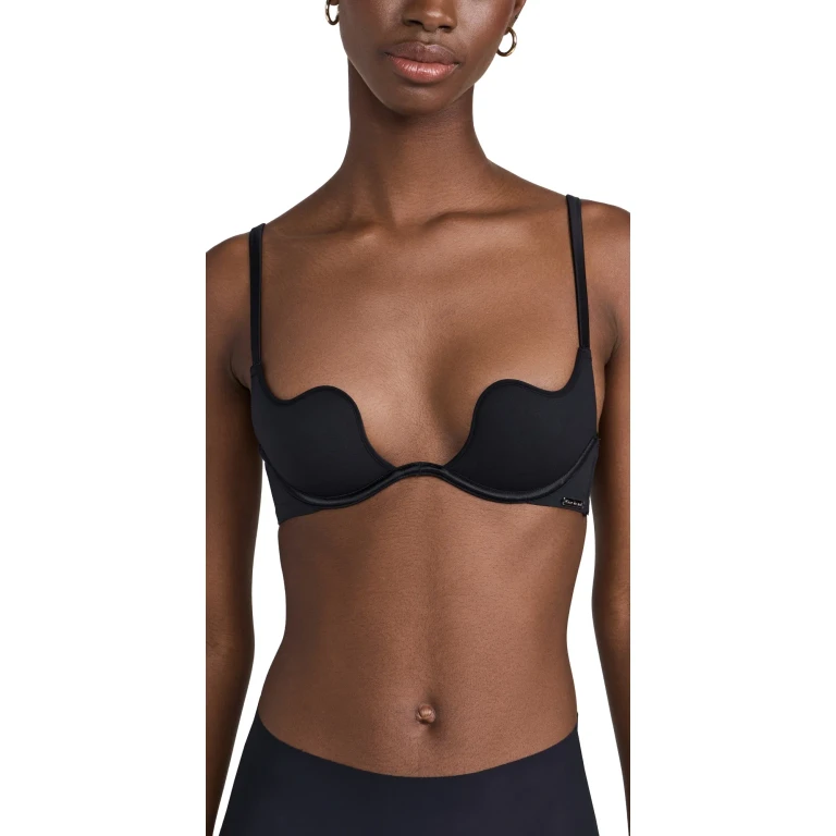 Fleur du Mal Le Stretch Micro U-Plunge Bra Tan 32C