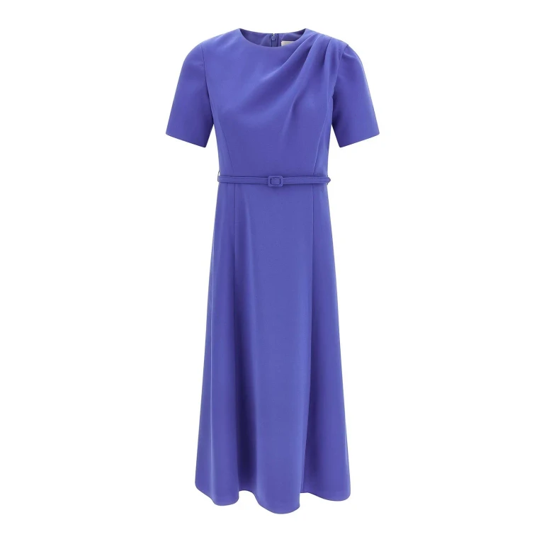 Carolina Herrera Robe Au Genou - Bleu