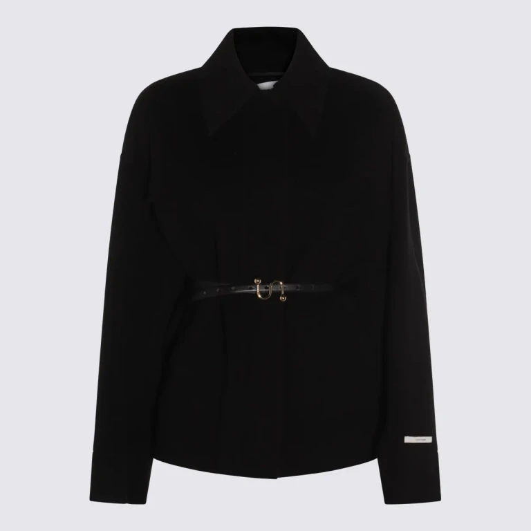 SportMax Black Cantore Coat