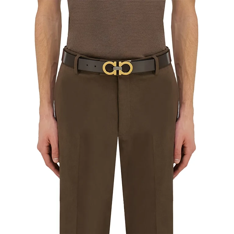 Ferragamo Double Sided Adjustable Leather Belt