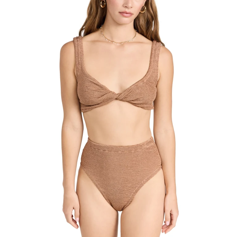 Hunza G Jamie 比基尼套装 Metallic Cocoa