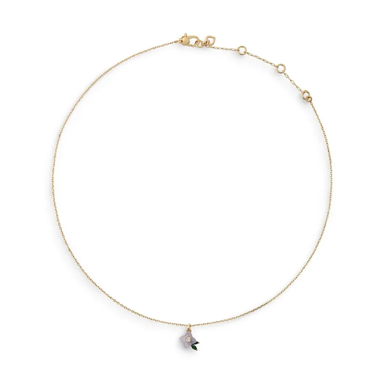kate spade new york Gifting Appreciate You Flower & Leaf Pendant, 16-19