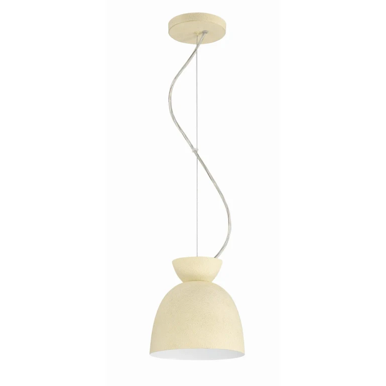 Cottage White One Light Mini Pendant from the Ventura Dome Collection
