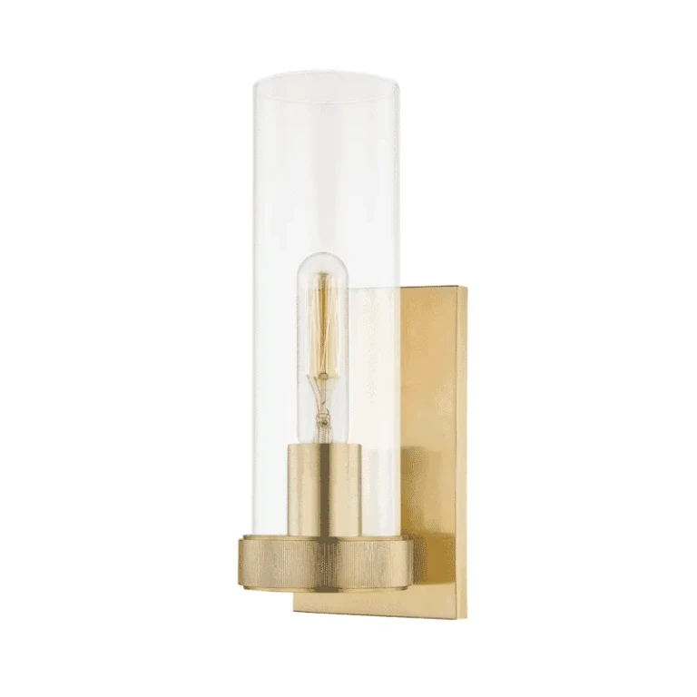 Briggs Wall Sconce in Aged Brass