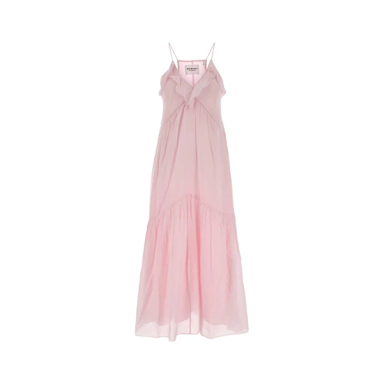 Marant Étoile Pink Cotton Blend Vasma Dress