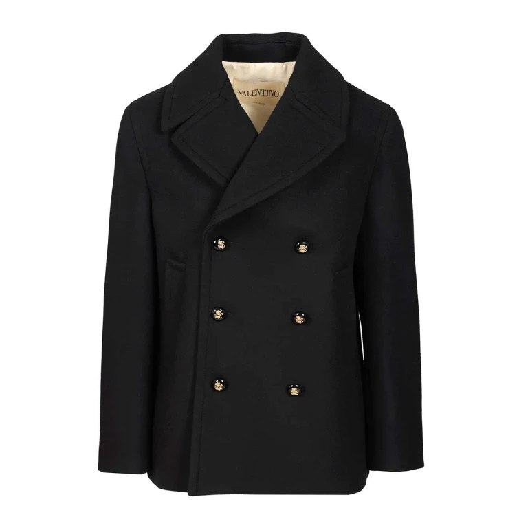 Valentino Double-breasted Virgin Wool Jacket