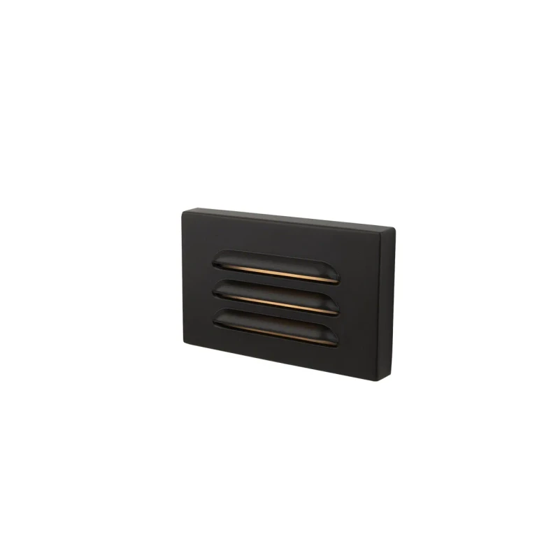 Black on Aluminum LED Step and Wall Light from the 4501 Collection