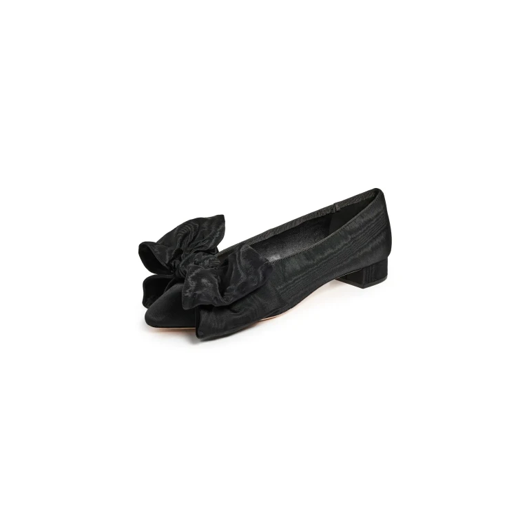 Loeffler Randall Noa Bow Flats Black 6.5
