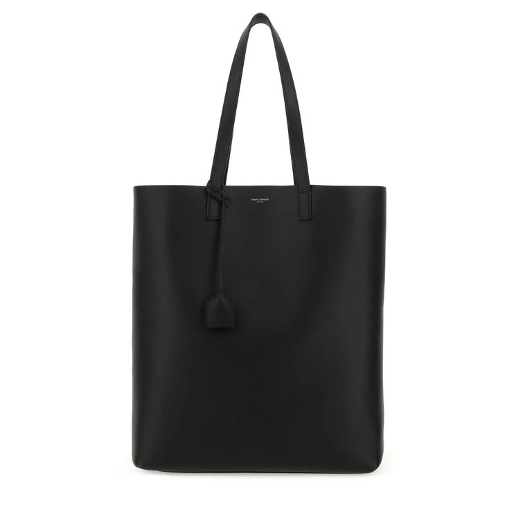 Saint Laurent Black Leather Bold Shopping Bag 1000 Calf Skin Borse A Mano - Men