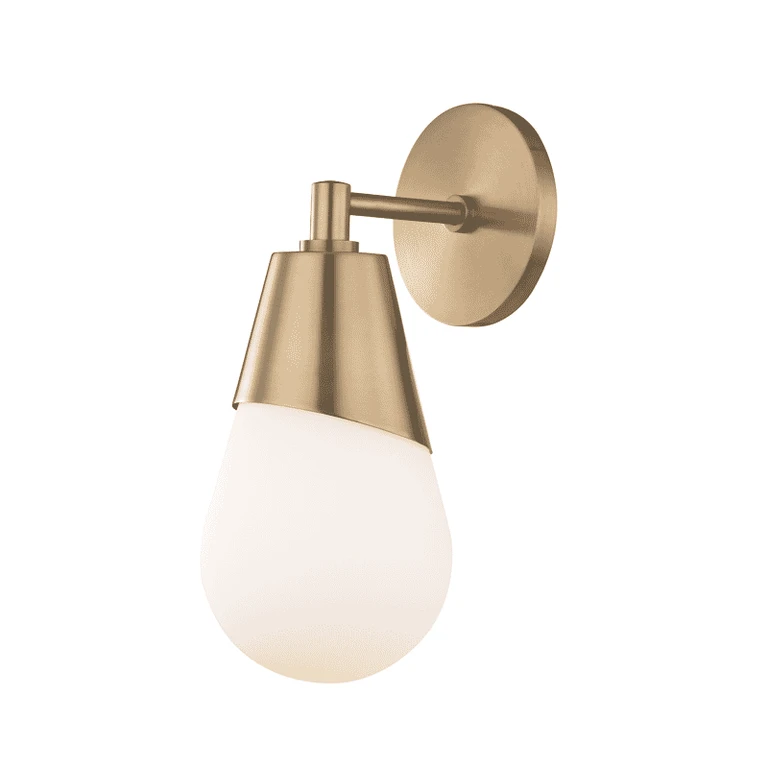 Mitzi Cora 12" Wall Sconce in Aged Brass