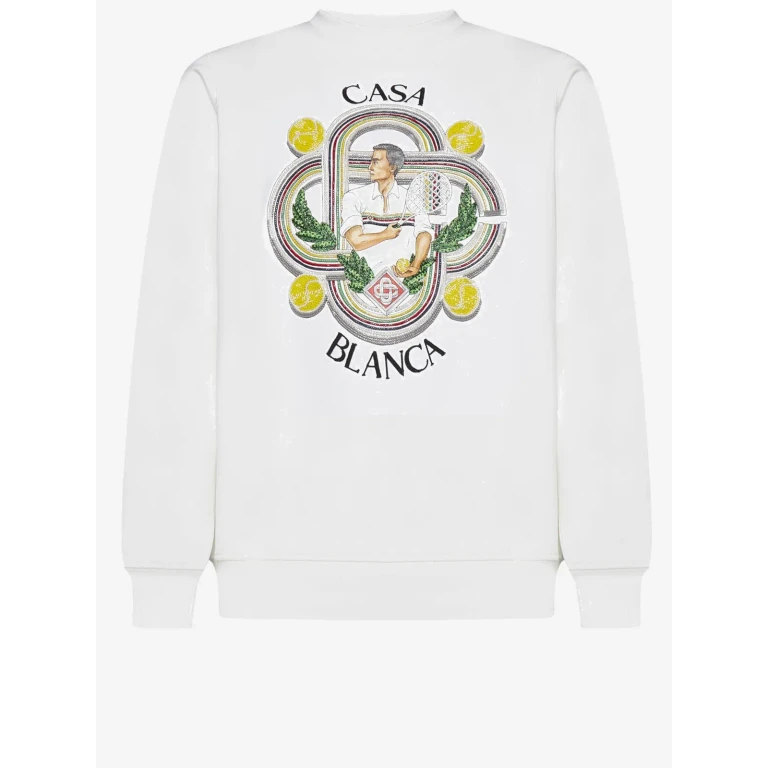 Casablanca Cotton Sweatshirt With Logo Print