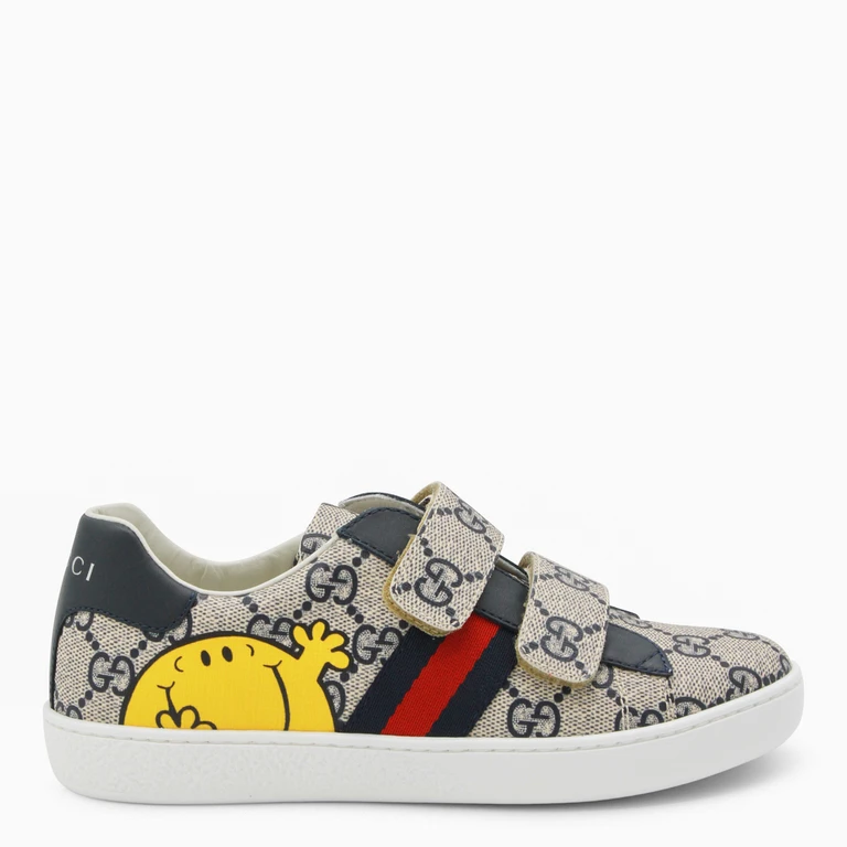 Gucci Sneakers Beige/blue Pu Pl Co - Kids