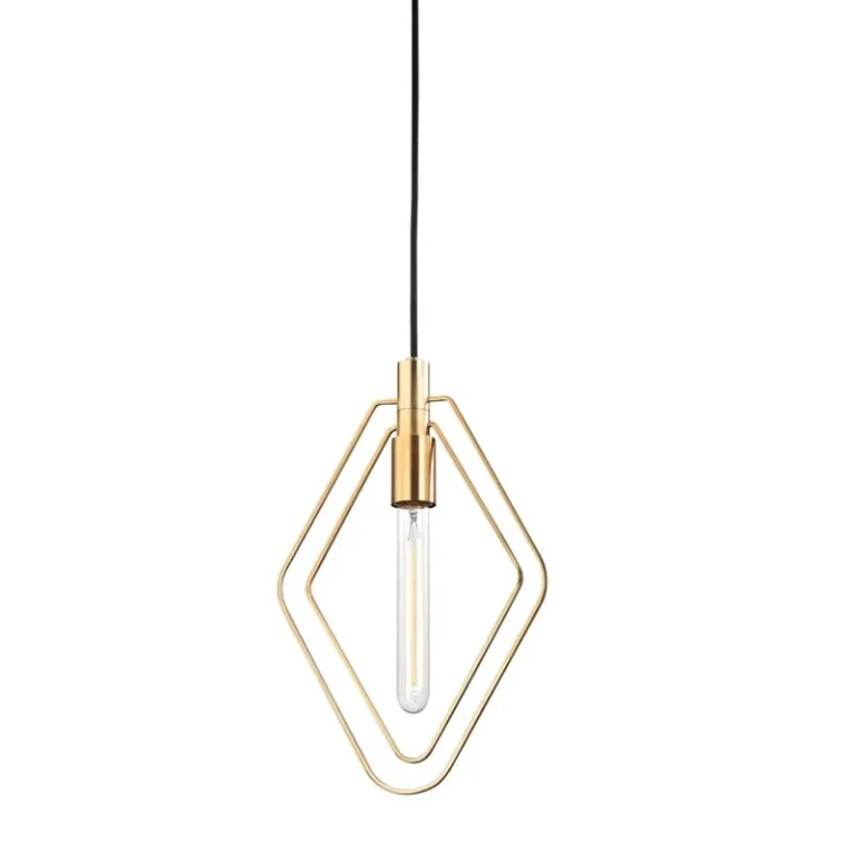 Masonville 15" Pendant Light in Aged Brass