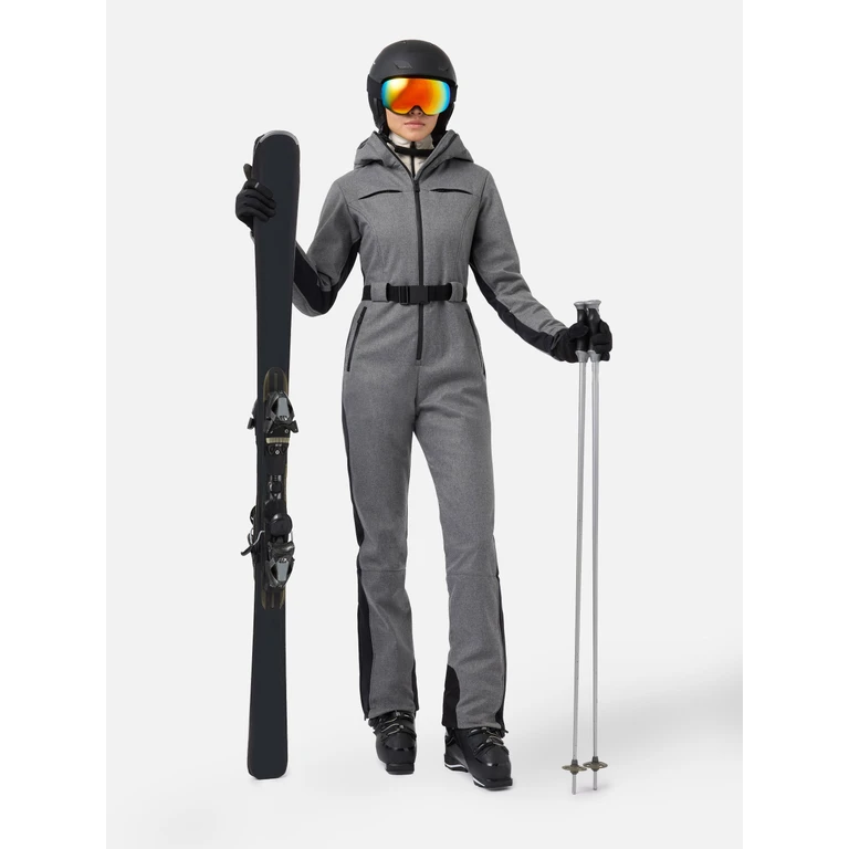 Mc2 Saint Barth Ski Suit Garmisch Grey With Recco Technology Overalls - Women