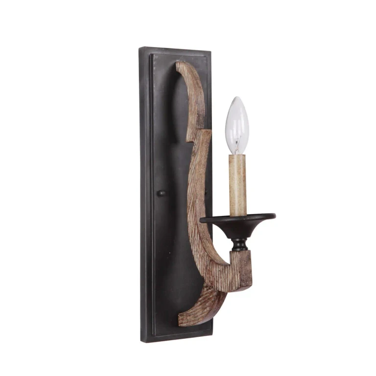Winton 17" Wall Sconce in Weathered Pine