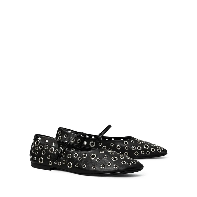 Tory Burch Women's Eyelet Mary Jane Ballet Flats