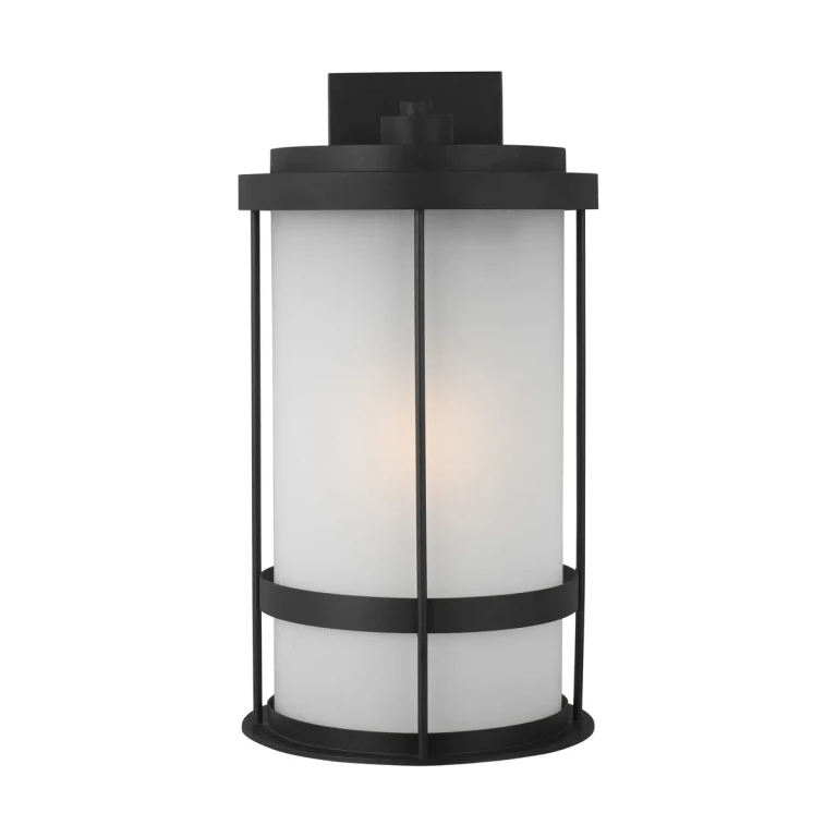 Sea Gull Wilburn Outdoor Wall Light in Black - 8890901-12